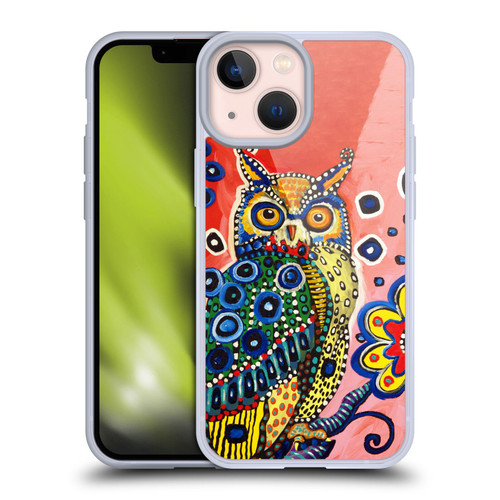 Mad Dog Art Gallery Animals Owl Soft Gel Case for Apple iPhone 13 Mini