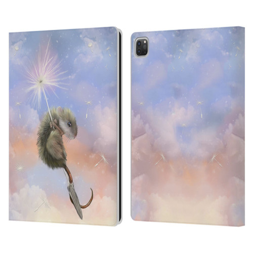 Ash Evans Animals Dandelion Mouse Leather Book Wallet Case Cover For Apple iPad Pro 13 M4 2024