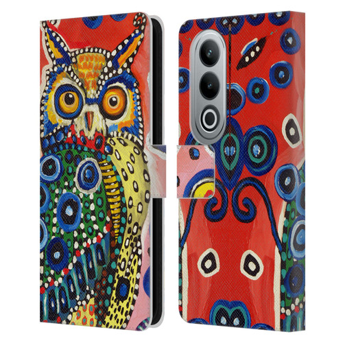 Mad Dog Art Gallery Animals Owl Leather Book Wallet Case Cover For OPPO OnePlus Ace 3V 5G