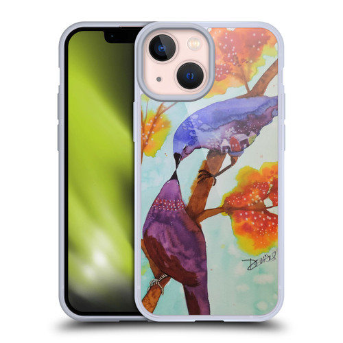 Sylvie Demers Birds 3 Kissing Soft Gel Case for Apple iPhone 13 Mini