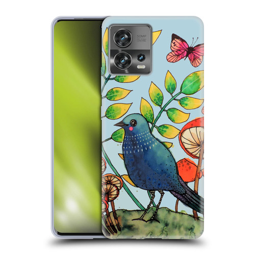 Sylvie Demers Birds 3 Teary Blue Soft Gel Case for Motorola Moto Edge 30 Fusion