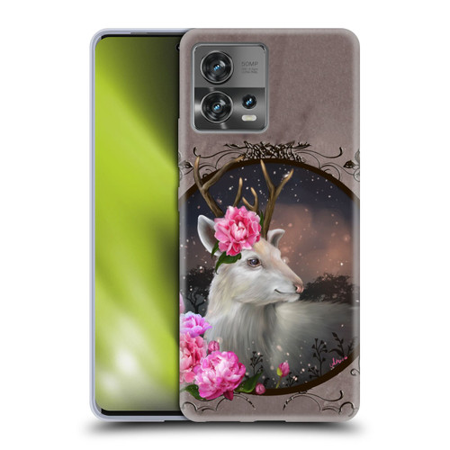 Ash Evans Animals White Deer Soft Gel Case for Motorola Moto Edge 30 Fusion