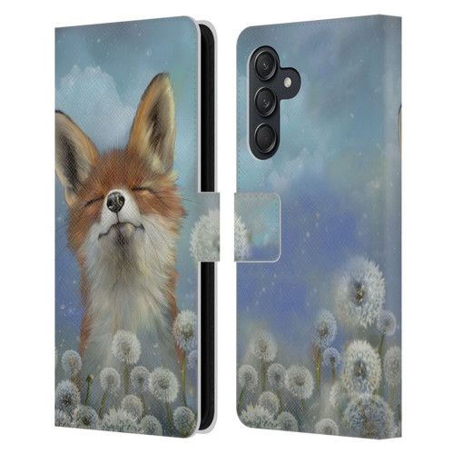 Ash Evans Animals Dandelion Fox Leather Book Wallet Case Cover For Samsung Galaxy M55 5G