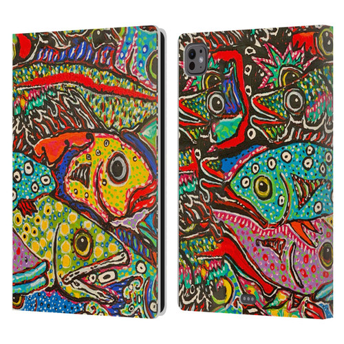 Mad Dog Art Gallery Assorted Designs Many Mad Fish Leather Book Wallet Case Cover For Apple iPad Pro 11 M4 2024