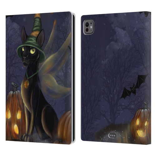 Ash Evans Black Cats The Witching Time Leather Book Wallet Case Cover For Apple iPad Pro 11 M4 2024