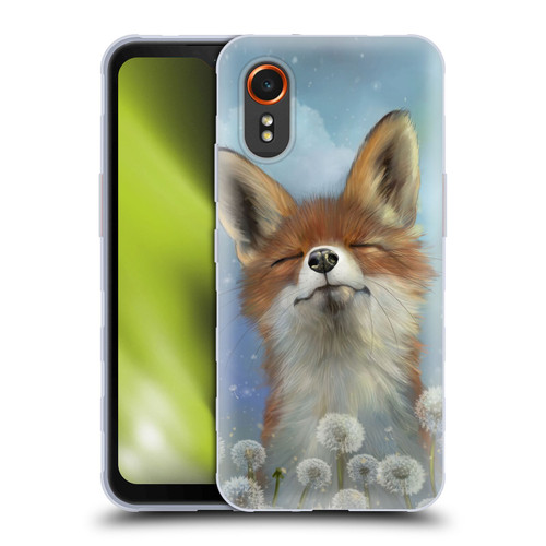 Ash Evans Animals Dandelion Fox Soft Gel Case for Samsung Galaxy Xcover7 5G