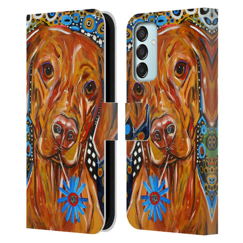 Mad Dog Art Gallery Dogs 2 Viszla Leather Book Wallet Case Cover For Samsung Galaxy M15/F15 5G