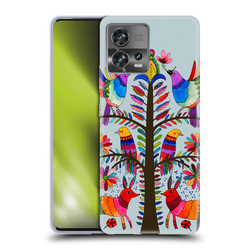 Sylvie Demers Floral Otomi Colors Soft Gel Case for Motorola Moto Edge 30 Fusion