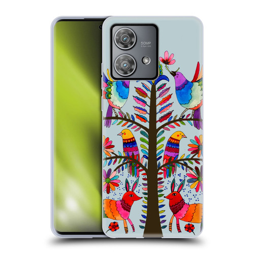 Sylvie Demers Floral Otomi Colors Soft Gel Case for Motorola Edge 40 Neo 5G