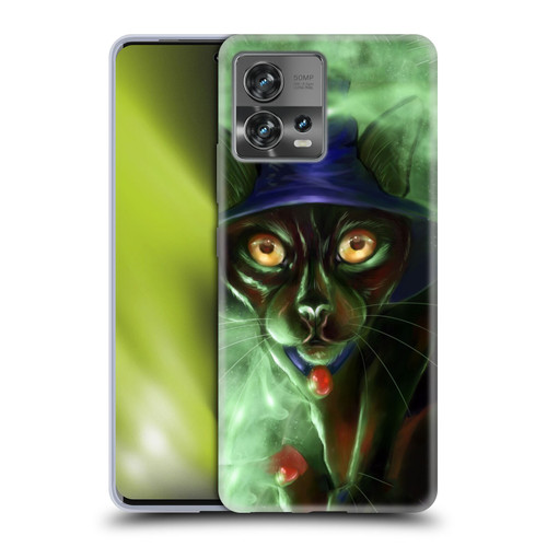 Ash Evans Black Cats Conjuring Magic Soft Gel Case for Motorola Moto Edge 30 Fusion