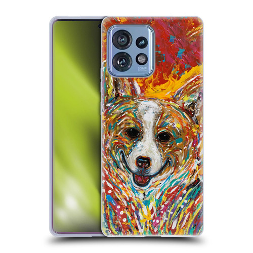 Mad Dog Art Gallery Dog 5 Corgi Soft Gel Case for Motorola Moto Edge 40 Pro