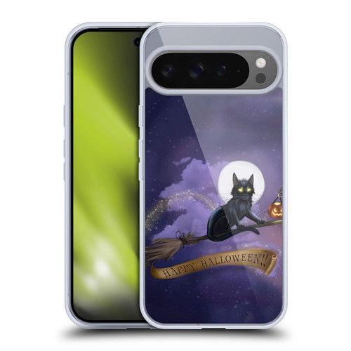 Ash Evans Black Cats Happy Halloween Soft Gel Case for Google Pixel 9 Pro XL