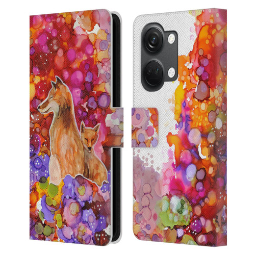 Sylvie Demers Nature Mother Fox Leather Book Wallet Case Cover For OnePlus Nord 3 5G