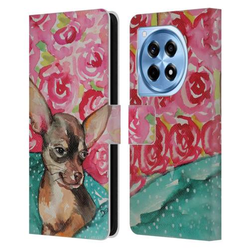 Sylvie Demers Nature Chihuahua Leather Book Wallet Case Cover For OnePlus 12R