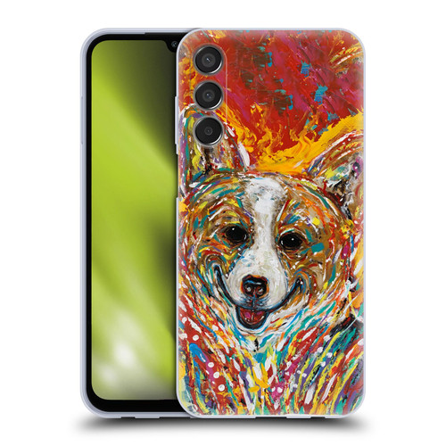 Mad Dog Art Gallery Dog 5 Corgi Soft Gel Case for Samsung Galaxy M15/F15 5G