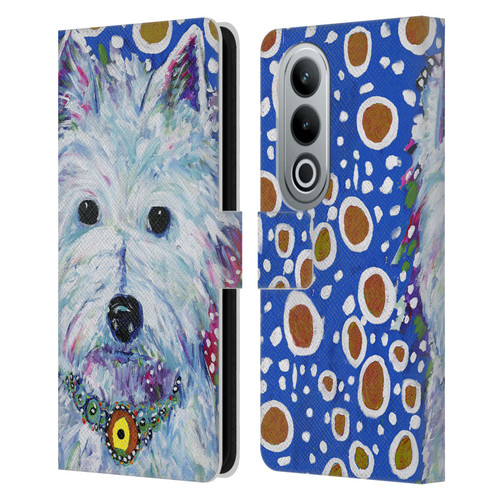 Mad Dog Art Gallery Dogs Westie Leather Book Wallet Case Cover For OPPO OnePlus Ace 3V 5G