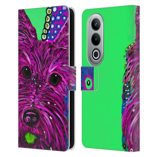 Mad Dog Art Gallery Dogs Scottie Leather Book Wallet Case Cover For OPPO OnePlus Ace 3V 5G