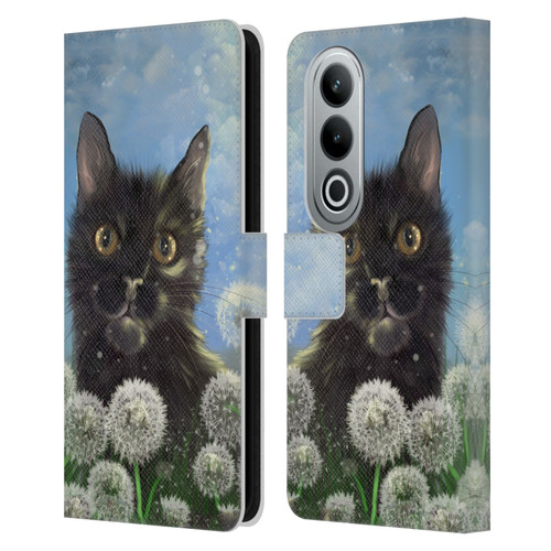 Ash Evans Black Cats 2 Golden Afternoon Leather Book Wallet Case Cover For OPPO OnePlus Ace 3V 5G