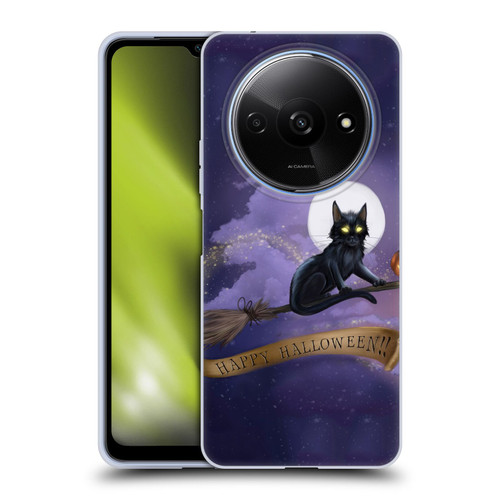 Ash Evans Black Cats Happy Halloween Soft Gel Case for Xiaomi Redmi A3