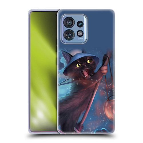 Ash Evans Black Cats 2 Magical Witch Soft Gel Case for Motorola Moto Edge 40 Pro
