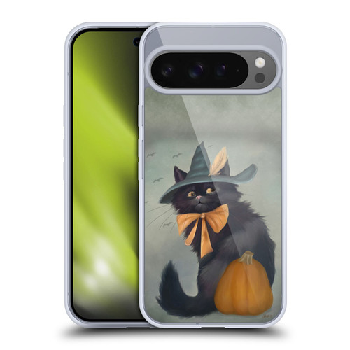 Ash Evans Black Cats 2 Halloween Pumpkin Soft Gel Case for Google Pixel 9 Pro XL