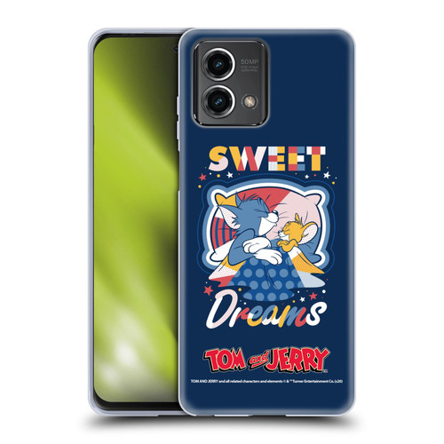 Tom and Jerry Color Blocks Sweet Dreams Soft Gel Case for Motorola Moto G Stylus 5G 2023