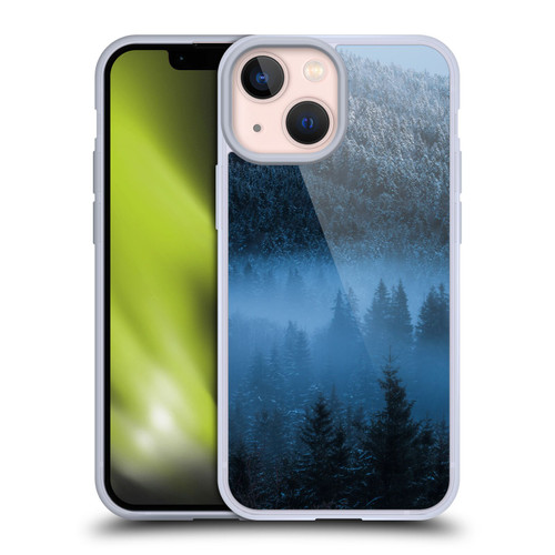 Patrik Lovrin Magical Foggy Landscape Magical Fog Over Snowy Forest Soft Gel Case for Apple iPhone 13 Mini