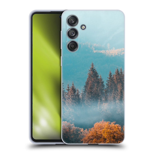 Patrik Lovrin Magical Foggy Landscape Autumn Forest Soft Gel Case for Samsung Galaxy M55 5G
