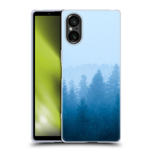 Patrik Lovrin Magical Foggy Landscape Fog Over Forest Soft Gel Case for Sony Xperia 5 V 5G