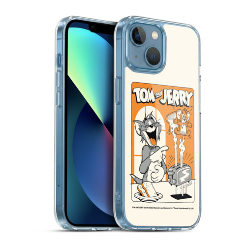 Tom and Jerry Illustration Laugh And Toasted Soft Gel Case for Apple iPhone 13 Mini & MagSafe