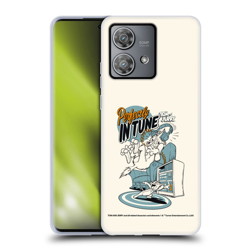 Tom and Jerry Illustration Perfectly In Tune Soft Gel Case for Motorola Edge 40 Neo 5G