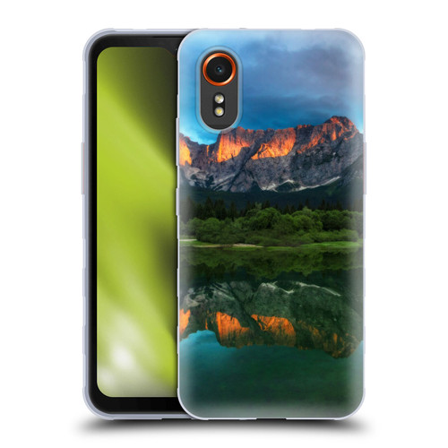 Patrik Lovrin Magical Lakes Burning Sunset Over Mountains Soft Gel Case for Samsung Galaxy Xcover7 5G