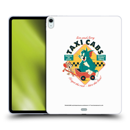 Tom and Jerry Retro Taxi Cabs Soft Gel Case for Apple iPad Air 13 2024