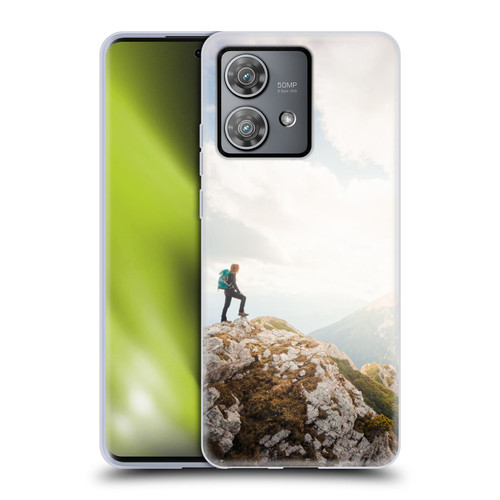 Patrik Lovrin Wanderlust Mountain Wanderer Soft Gel Case for Motorola Edge 40 Neo 5G