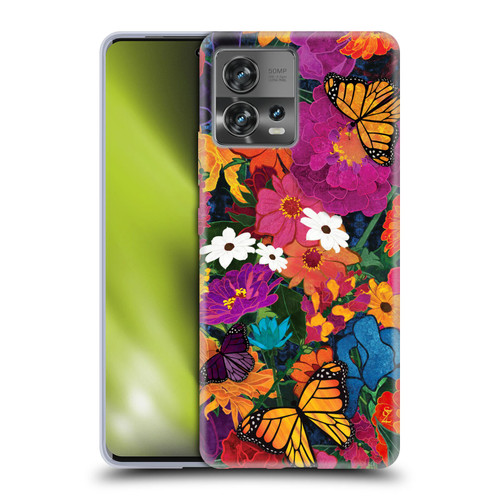 Suzan Lind Butterflies Flower Collage Soft Gel Case for Motorola Moto Edge 30 Fusion