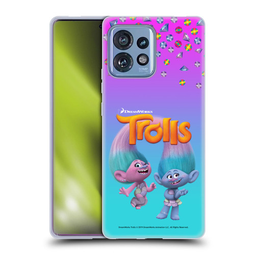 Trolls Snack Pack Satin & Chenille Soft Gel Case for Motorola Moto Edge 40 Pro