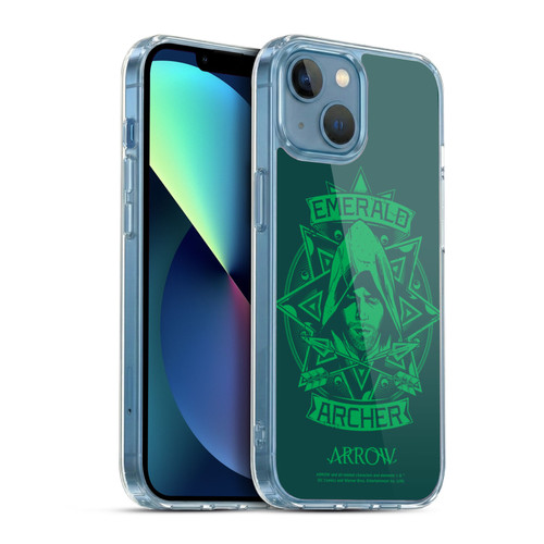 Arrow TV Series Graphics Archer Illustration Soft Gel Case for Apple iPhone 13 Mini & MagSafe
