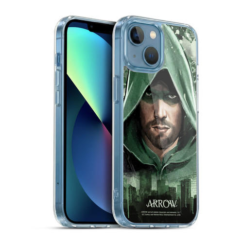 Arrow TV Series Graphics Oversized Soft Gel Case for Apple iPhone 13 Mini & MagSafe