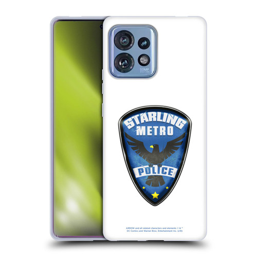 Arrow TV Series Graphics Starling Police Badge Soft Gel Case for Motorola Moto Edge 40 Pro
