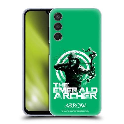 Arrow TV Series Graphics The Emerald Archer Soft Gel Case for Samsung Galaxy M15/F15 5G