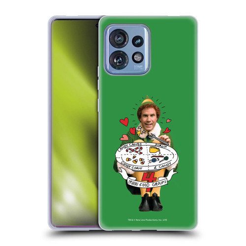 Elf Movie Graphics 2 Buddy Food Groups Soft Gel Case for Motorola Moto Edge 40 Pro