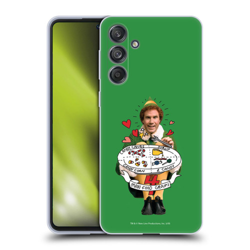 Elf Movie Graphics 2 Buddy Food Groups Soft Gel Case for Samsung Galaxy M55 5G