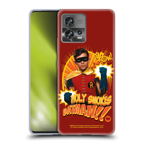 Batman TV Series Character Art Robin Holy Smokes Soft Gel Case for Motorola Moto Edge 30 Fusion