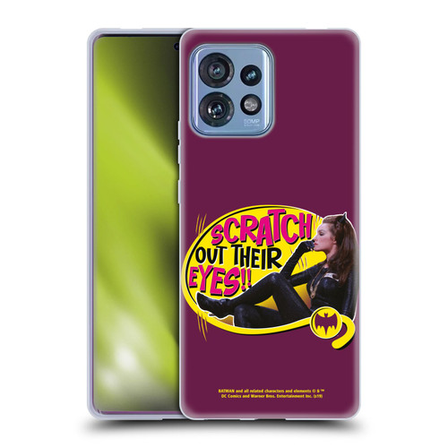 Batman TV Series Character Art Catwoman Scratch Soft Gel Case for Motorola Moto Edge 40 Pro