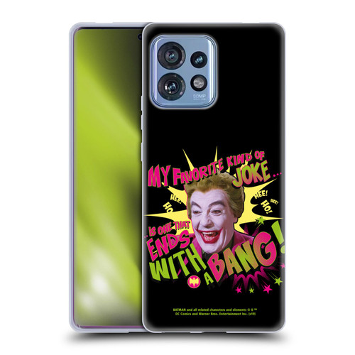 Batman TV Series Character Art Joker With A Bang Soft Gel Case for Motorola Moto Edge 40 Pro