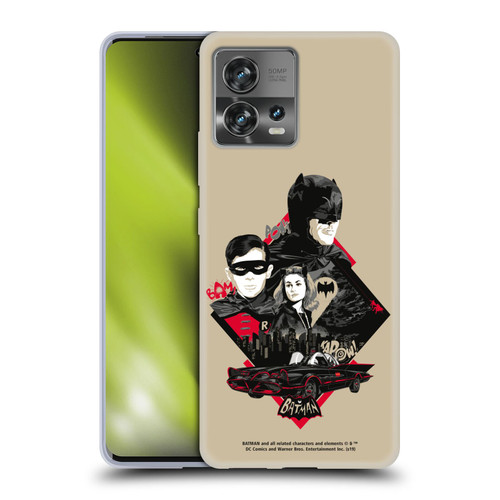 Batman TV Series Graphics Trio Soft Gel Case for Motorola Moto Edge 30 Fusion