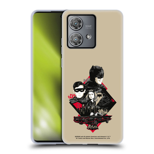 Batman TV Series Graphics Trio Soft Gel Case for Motorola Edge 40 Neo 5G