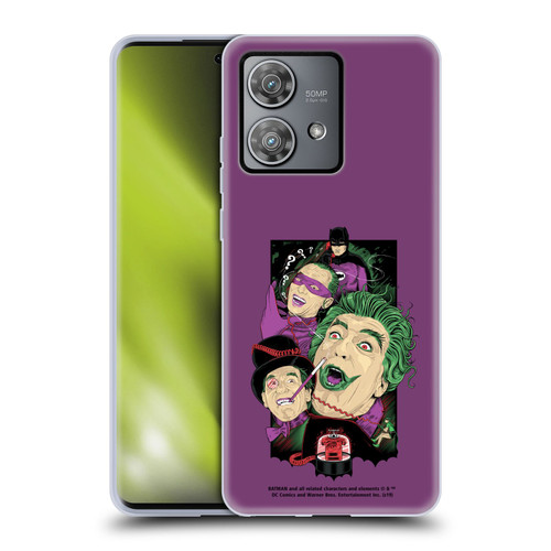 Batman TV Series Graphics Villains Soft Gel Case for Motorola Edge 40 Neo 5G