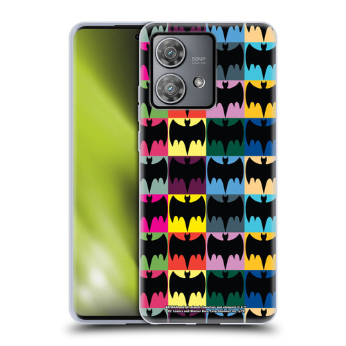 Batman TV Series Logos Patterns Soft Gel Case for Motorola Edge 40 Neo 5G
