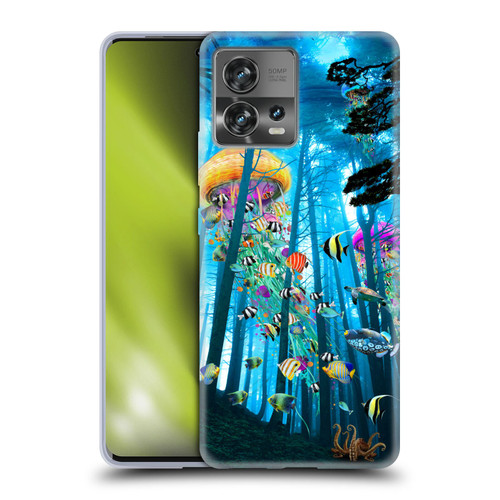 Dave Loblaw Jellyfish Electric Jellyfish In A Mist Soft Gel Case for Motorola Moto Edge 30 Fusion